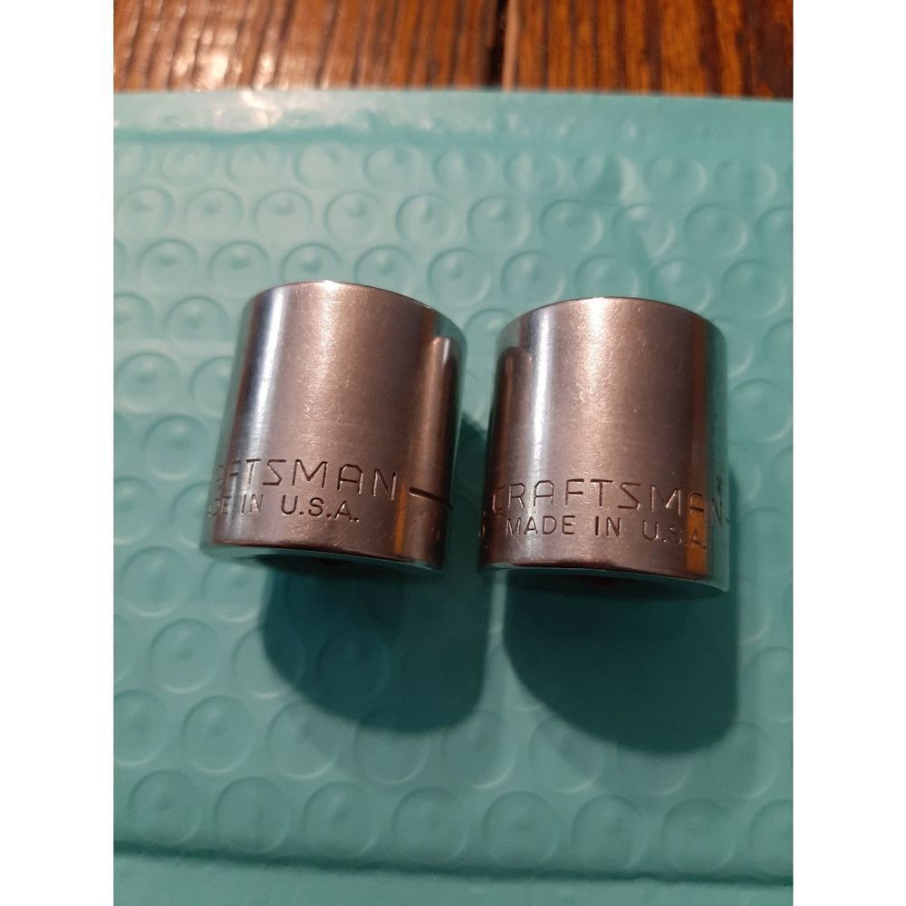Vintage Craftsman Lot 2 13/16" 6 and 12 Point 3/8" Drive Sockets